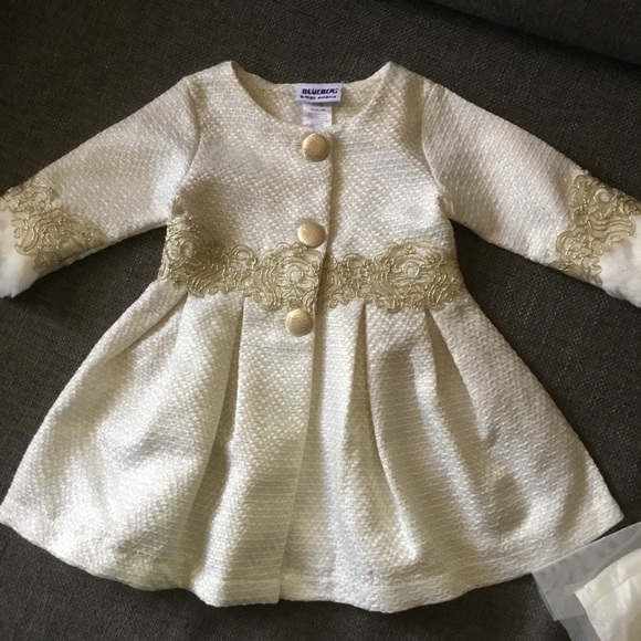 New Blueberi Boulevard baby girl dress & coat set - Picture 4 of 9